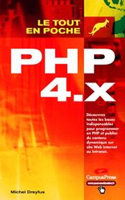 Cover of: PHP 4.x