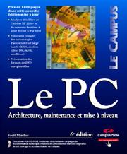 Cover of: Le PC: Architecture, maintenance et mise à niveau
