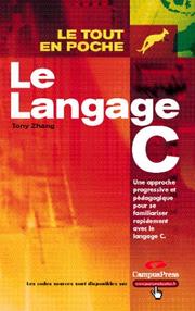 Cover of: Le Langage C by Tony Zhang