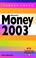 Cover of: Money 2003