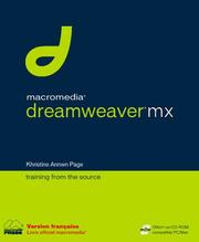 Cover of: Dreamweaver MX, CD-Rom