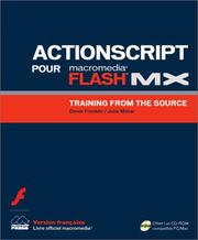 Cover of: ActionScript pour Flash MX : Guide avancé