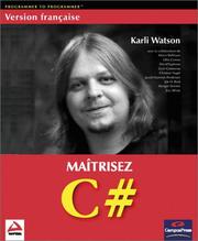 Cover of: Wrox maitrisez c#