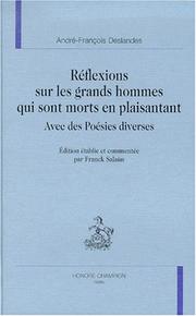 Cover of: Réflexions sur les grands hommes qui sont morts en plaisantant