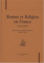 Cover of: Roman et religion en France ( 1713-1866). by 
