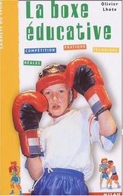 Cover of: La boxe éducative