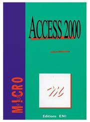 Cover of: Access 2000, Collection Microfluo, En Français / In French