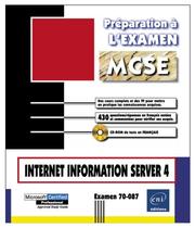 Cover of: Internet Information Server 4, Préparation à l'examen MCP 70-087, en français, in french