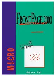 Cover of: Frontpage 2000, collection Microfluo, en français, in french