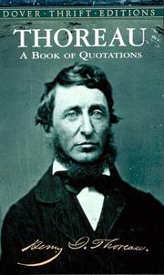 Cover of: Thoreau by Henry David Thoreau