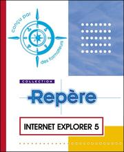 Cover of: Internet Explorer 5, collection Repère, en français, in french