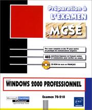 Cover of: Windows 2000 professionnel. Examen 70-210 by José Dordoigne