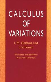 Cover of: Calculus of variations by I. M. Gelʹfand