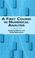 Cover of: A first course in numerical analysis