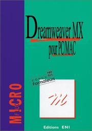 Cover of: Dreamweaver MX pour PC/Mac