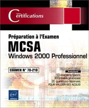 Cover of: Windows 2000 Professionnel : Préparation à l'examen MCSA