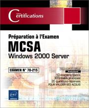 Cover of: Windows 2000 Server - Examen 70-215
