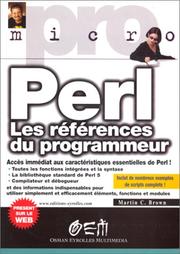 Cover of: Perl  by Martin C. Brown, Martin C. Brown