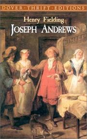 Cover of: Joseph Andrews by Henry Fielding