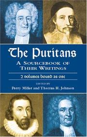 Cover of: The Puritans by edited by Perry Miller and Thomas H. Johnson.