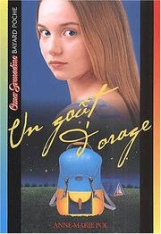 Cover of: Un goût d'orage