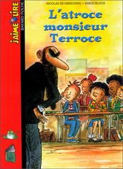 Cover of: L' Atroce Monsieur Terroce, numéro 38