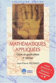 Cover of: Mathematiques appliquées 2e decf 5 cours