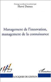 Cover of: Management de l'innovation management de la connaissance