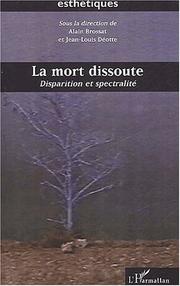 Cover of: La mort dissoute