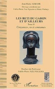 Cover of: Les Beti Du Gabon Et D'Ailleurs by Isabelle Cesari, Jean-Marie Aubame