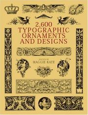 Cover of: 2600 Typographic Ornaments and Designs by Maggie Kate