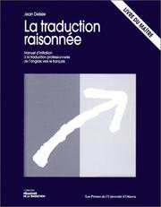 Cover of: Traduction Raisonnee Teacher Manual(la) (Pedagogie de La Traduction)