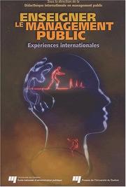 Cover of: Enseigner Le Management Public: Experiences Internationales