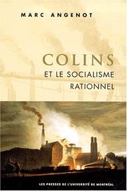 Cover of: Colins et le socialisme rationnel