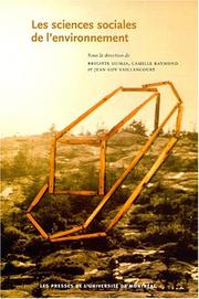 Cover of: Sciences sociales de l'environnement