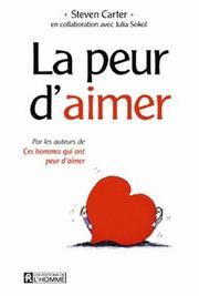 Cover of: La peur d'aimer