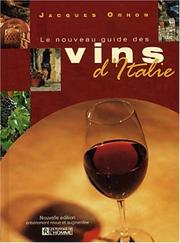 Le Nouveau guide des vins d Italie by Jacques Orhon