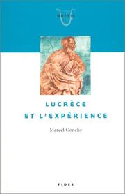 Cover of: Lucrèce et l'Expérience