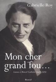 Cover of: Mon cher grand fou by Roy