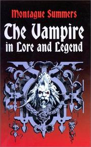 Cover of: The vampire in lore and legend by Montague Summers
