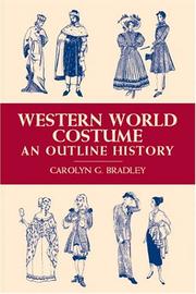 Cover of: Western World Costume by Carolyn G. Bradley