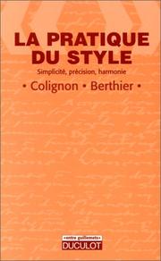 Cover of: La pratique du style