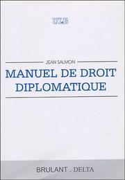 Cover of: Manuel de droit diplomatique