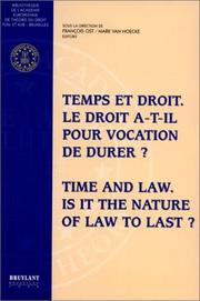 Temps et droit by F. Ost, M. Van Hoecke