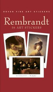 Cover of: Rembrandt: 16 Art Stickers (Fine Art Stickers)