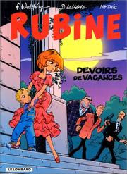 Cover of: Rubine, tome 7  by François Walthery, Dragan de Lazare, Mythic