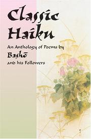 Cover of: Classic Haiku by Bashō Matsuo