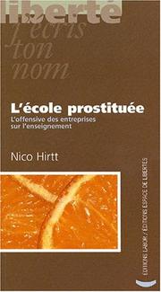 Cover of: L'école prostituée