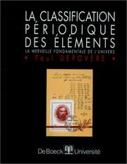 Cover of: La classification périodique des éléments
