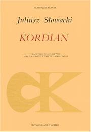 Cover of: Kordian by Juliusz Słowacki